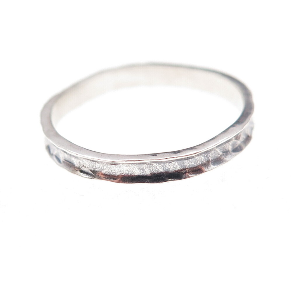 Silpada 925 Sterling Silver Vintage Hammered Stackable Band Ring Size 9 - Picture 6 of 8